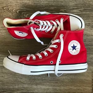 Red High Top Converse
